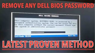 SOLVED UNLOCK ANY DELL BIOS PASSWORD REMOVE amp RESET ALL MODELS  LATITUDE  INSPIRON [upl. by Darees]