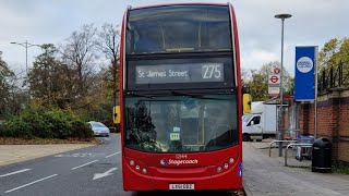 FRV  London bus 275 Walthamstow St James Street Station  Barkingside Tesco LX61DDZ 12144 [upl. by Eizus]