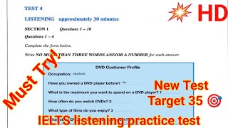 DVD Customer profile listening  IELTS listening practice test 2022 with answers  IELTS Listening [upl. by Lymn]