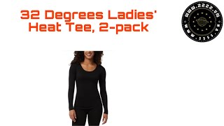 32 Degrees Ladies Heat Tee 2pack [upl. by Itnava]