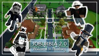 Building JOBURBIA 20 With My Friends  Roblox  Welcome to Bloxburg [upl. by Anerdna404]