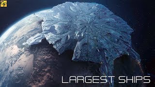 Largest Space Ships in Science Fiction Films [upl. by Idleman323]