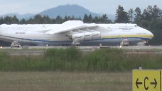 Antonov An225 OSL Oslo Airort June 1920 2014 [upl. by Fachini404]