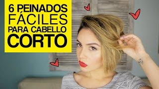 6 Peinados fáciles para cabello corto  Maiah Ocando [upl. by Gratiana]