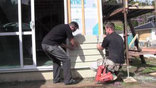 Ezy Build Products installing Weatherboard Siding [upl. by Odelle]