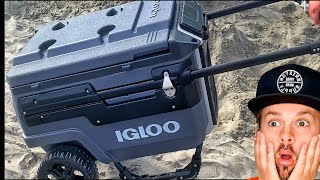 Igloo Trailmate all Terrain 70qt Cooler  Review Beach addition [upl. by Ardin936]