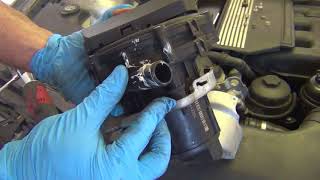 BMW Secondary Air Pump Removal To Replace Hold Downs 3 Series E46 [upl. by Suedama]