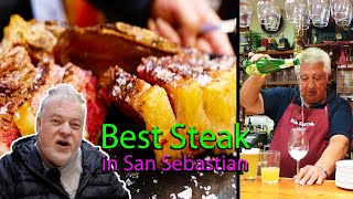 Best Steak in San Sebastian Bar Nestor  Dont Miss It [upl. by Ahsinwad]