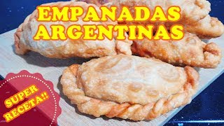 EMPANADAS ARGENTINASFRITAS Y CON CARNE CORTADA A CUCHILLO [upl. by Kaile]