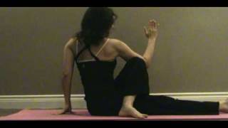 Amazing video Half Spinal Twist Yoga Position [upl. by Edris]