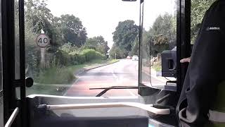 FULL JOURNEY ON THE NUMBER 6X FROM BARMING HEATH MAIDSTONE HOSPITAL TO PEMBURY HOSPITAL [upl. by Airdnua]