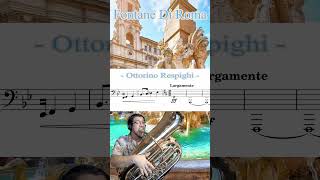 Fountains of Rome Ottorino Respighi tuba orchestra brass [upl. by Tuttle]