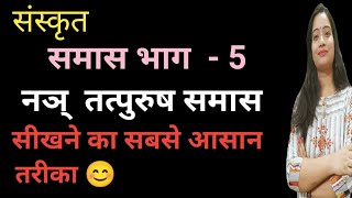 Nay Tatpurush Samas नञ् तत्पुरुष समास Sanskrit Grammar सरल शब्दों में 😊 [upl. by Blas46]