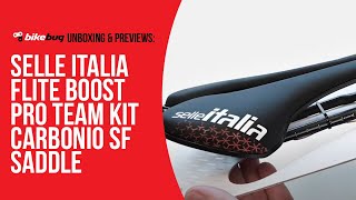 Selle Italia Flite Boost Pro Team Kit Carbonio SF Saddle  Bikebug [upl. by Inanak]