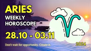 Aries ♈ 🙏 𝐓𝐡𝐞 𝐀𝐧𝐠𝐞𝐥𝐬 𝐀𝐫𝐞 𝐖𝐢𝐭𝐡 𝐘𝐨𝐮 🙏 28 October  3 November 2024 Weekly Horoscope [upl. by Ainadi]