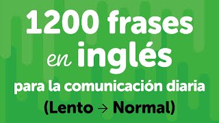 Memorice 1200 frases en inglés esenciales para la comunicación diaria Aprenda en 4 horas [upl. by Anaujd]