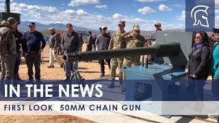 First public firing of 50mm XM913 chain gun [upl. by Rivalee]