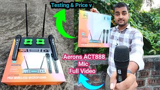 Aerons ACT 888 Microphone Unboxing Review Aerons ACT888 Mic Full Testing amp Price Video Dj Tech Bihar [upl. by Niattirb]