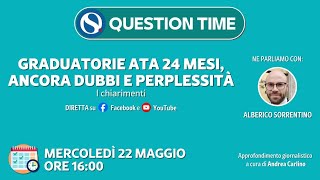 Graduatorie ATA 24 mesi ancora dubbi e perplessità I chiarimenti [upl. by Welch285]