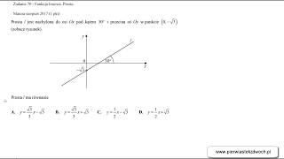 Matura sierpień 2017 zadanie 21 [upl. by Corilla]