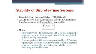 Signals and Systems Stability of DiscreteTime Systems Arabic Narration [upl. by Agace]