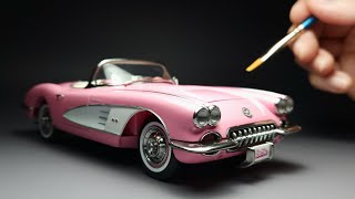 마고 로비 눈나 취향저격할 바비카 만들기 Revell 124 58 Corvette Roadster [upl. by Aret]