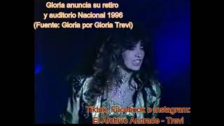 203  Gloria anuncia su retiro y Auditorio nacional 1996 Version de Gloria Trevi [upl. by Assilrac]