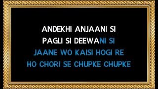 Andekhi Anjani Si  Karaoke  Mujhse Dosti Karoge  Udit Narayan amp Lata Mangeshkar [upl. by Anilegna]