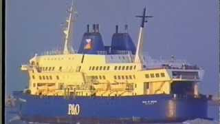 Zeebrugge PampO Ferrie quotPride of Brugesquot 1989 [upl. by Mahsih603]