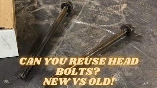 Can you reuse head bolts Or why can’t you  The in Depth video of Why 🤷🏻‍♂️ you may be surprised [upl. by Rodmann]