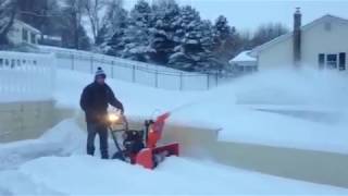 Ariens 28 Deluxe blowing DEEP snow [upl. by Leupold]