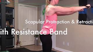 Scapular Protraction amp Retraction with Resistance Band [upl. by Balf]