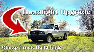 Nilight Headlight Assembly And LED Bulb Install Ford Ranger [upl. by Kovar]