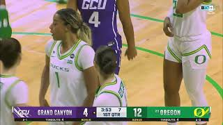 Grand Canyon vs Oregon  Women Basketball Nov 182024 [upl. by Rosalie]