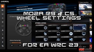 MY MOZARacing R9 amp CS Wheel SETTINGS FOR eawrc [upl. by Chretien]