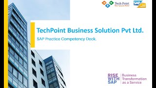 TECHPOINT BSPL SAP Gold Partner Corporate DeckFull [upl. by Derna]