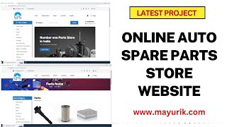 Online auto spare parts store website  car spare parts website  php website project source code [upl. by Wells]