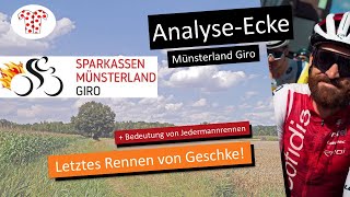 Sprintanalyse Jedermannrennen und die Finanzierung von Radrennen AnalyseEcke Münsterland Giro [upl. by Naor951]