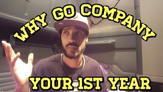 Trucking  Why Go Company In Your 1st Year  LoShawn Parks [upl. by Aicert]