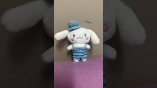 crocheting an outfit for my mini cinnamoroll plushie 💙 [upl. by Eeleimaj515]