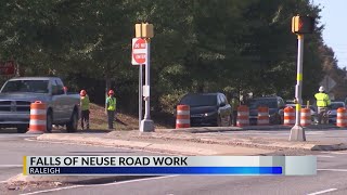 Drivers finding detours during Falls of Neuse Road construction [upl. by Marler85]