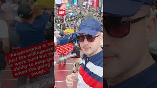 Metime in Times Square motivation usa nyc pakistan [upl. by Desi]