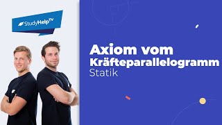 Resultierende von Kräften  Axiom vom Kräfteparallelogramm Technische Mechanik StudyHelp [upl. by Alyehs]