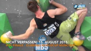 IFSC Climbing World Cup Munich 2015  Trailer [upl. by Ohara]