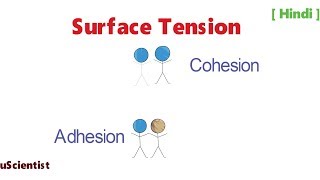 Hindi surface tension easy explanation in 2 minutes​ [upl. by Ahsimit]