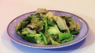 Lettuce is No Longer Eaten Raw Learn how to Stirfry Iceberg  Romaine Lettuce  Chinese Recipe [upl. by Ataeb]