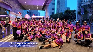 The Purple Parade 2024  Closing Cheers from Team Nila Volunteers  Suntec City [upl. by Evelin718]