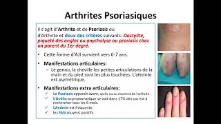 Les Arthrites Juvéniles idiopathiques  Comité pédagogique de Pédiatrie  Docteur  Djermane [upl. by Starlin]