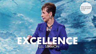 ExcellenceFull Sermon  Joyce Meyer [upl. by Schell]