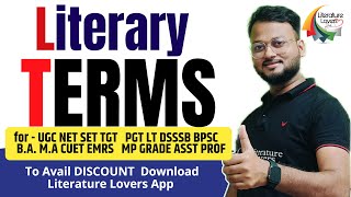 Important Literary Terms In English Literature  Literature Lovers  AKSRajveer [upl. by Eisenstark]